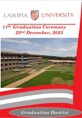 11th Graduation Ceremony Booklet Cover